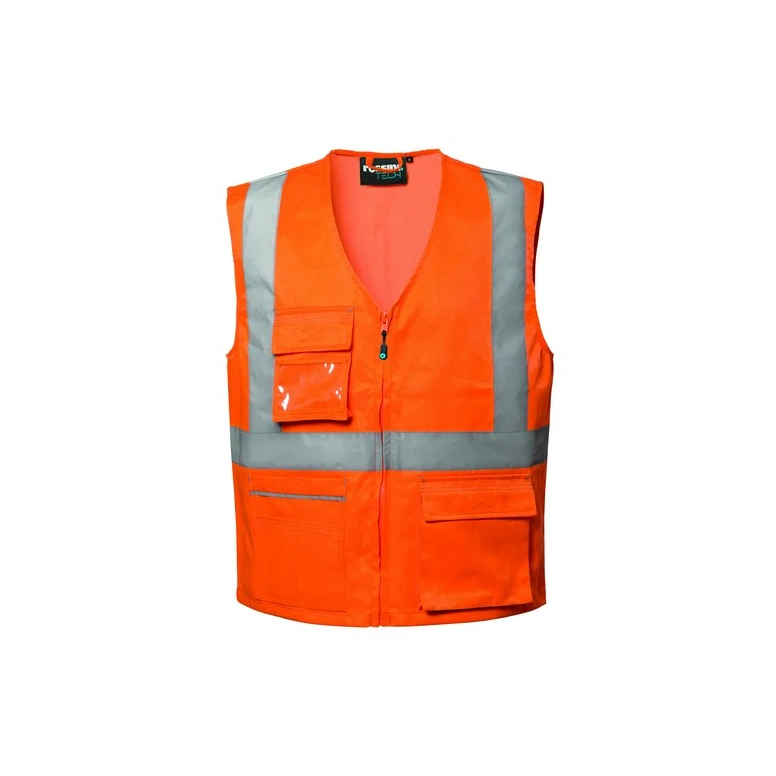 Chaleco de trabajo Multibolsillos Alta Visibilidad Rossini Ken Hi-Vis HH229