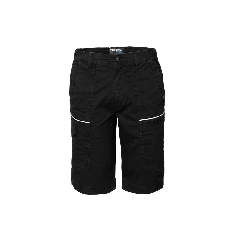Liquidación total - Bermuda de trabajo Stretch Multibolsillos Rossini R-Stretch A00704 Talla XL Color azul