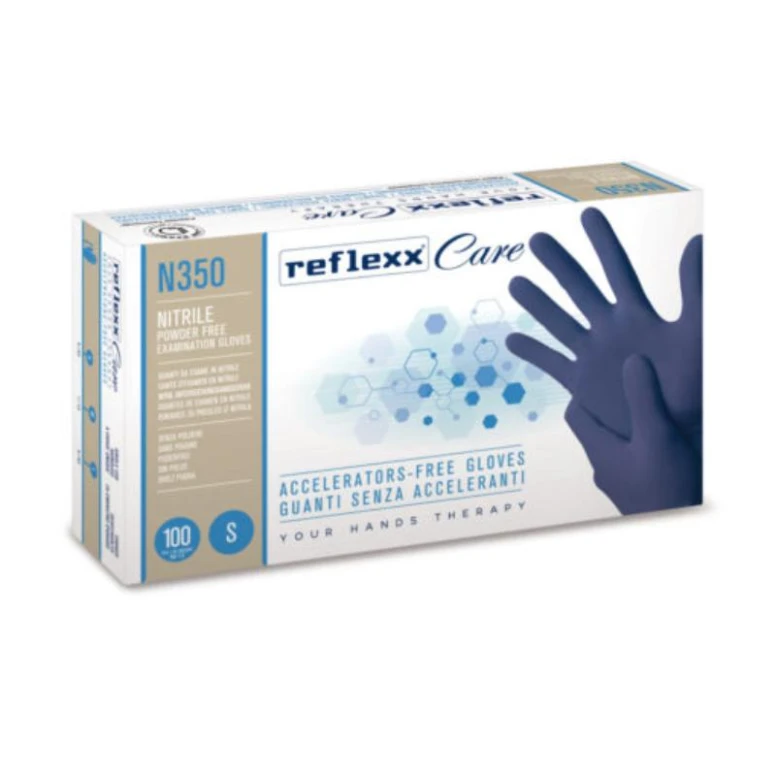 Guantes de nitrilo sin acelerantes Reflexx Care N350