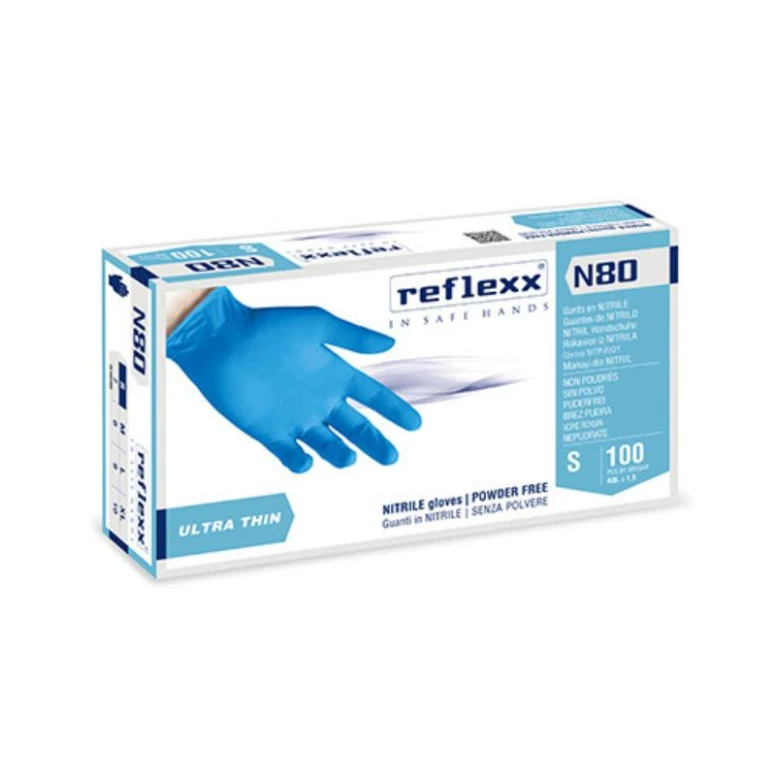 Guantes de nitrilo sin polvo Reflexx N80B