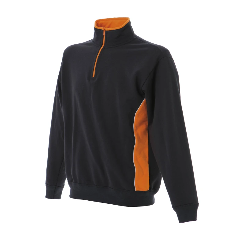 Sudadera con cremallera corta bicolor de trabajo Made in Italy JRC Bari 989553