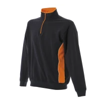 Sudadera con cremallera corta bicolor de trabajo Made in Italy JRC Bari 989553