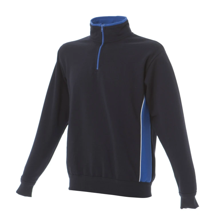 Sudadera con cremallera corta bicolor de trabajo Made in Italy JRC Bari 989553