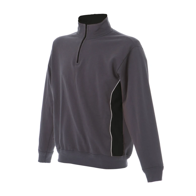 Sudadera con cremallera corta bicolor de trabajo Made in Italy JRC Bari 989553
