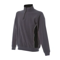 Sudadera con cremallera corta bicolor de trabajo Made in Italy JRC Bari 989553