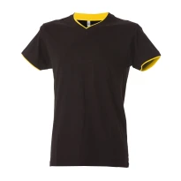 5 Piezas - Camiseta de trabajo de cuello en V 100% algodón bicolor JRC Serbia 992034