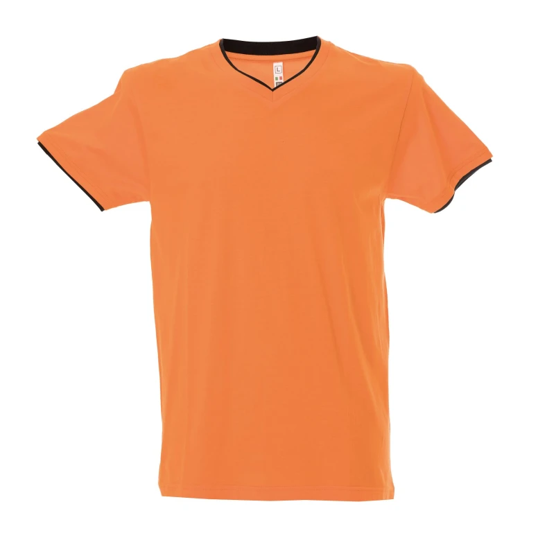 5 Piezas - Camiseta de trabajo de cuello en V 100% algodón bicolor JRC Serbia 992034