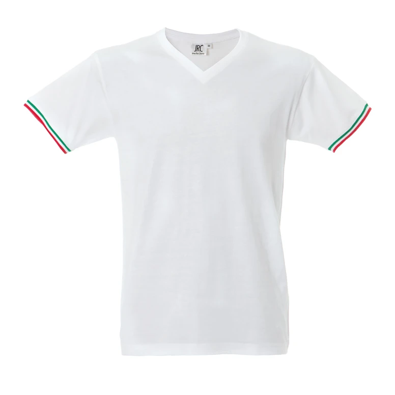 5 Piezas - Camiseta de trabajo de cuello en V 100% Algodón JRC New Milano 989973