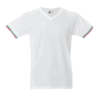 5 Piezas - Camiseta de trabajo de cuello en V 100% Algodón JRC New Milano 989973
