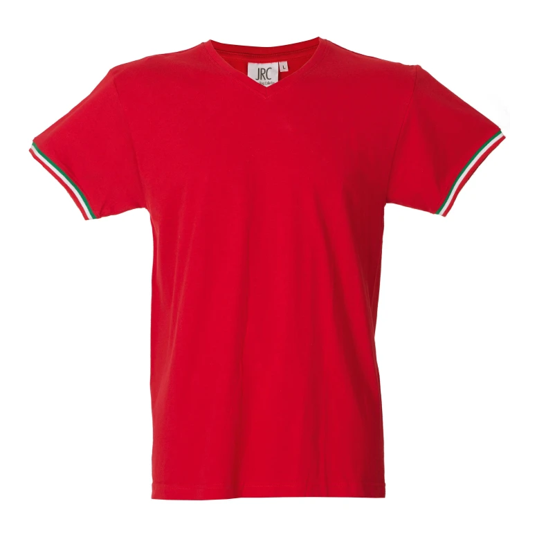 5 Piezas - Camiseta de trabajo de cuello en V 100% Algodón JRC New Milano 989973