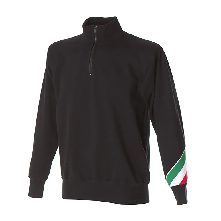 Sudadera con cremallera corta de trabajo 100% Algodón Made in Italy JRC Trento 988263