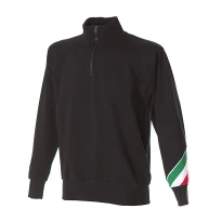 Sudadera con cremallera corta de trabajo 100% Algodón Made in Italy JRC Trento 988263