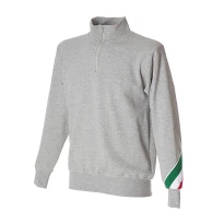 Sudadera con cremallera corta de trabajo 100% Algodón Made in Italy JRC Trento 988263