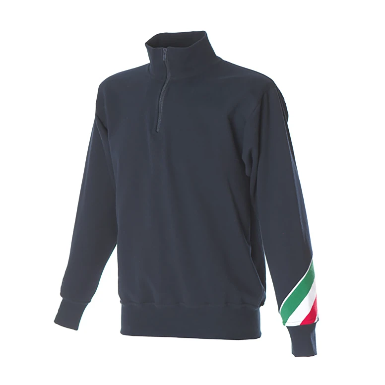 Sudadera con cremallera corta de trabajo 100% Algodón Made in Italy JRC Trento 988263