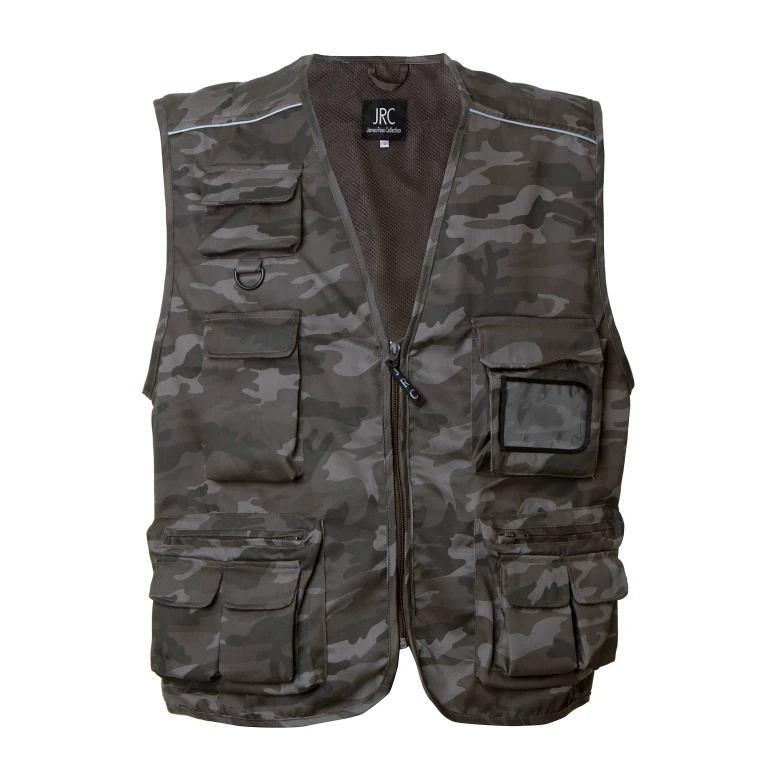 Chaleco de trabajo Multibolsillos JRC New Safari Camuflaje 987537