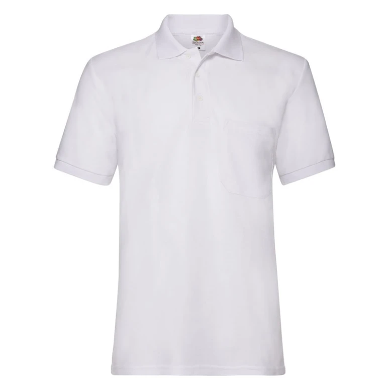 Fruit of The Loom Polo de trabajo con pequeño bolsillo y cierre a botones FR633080