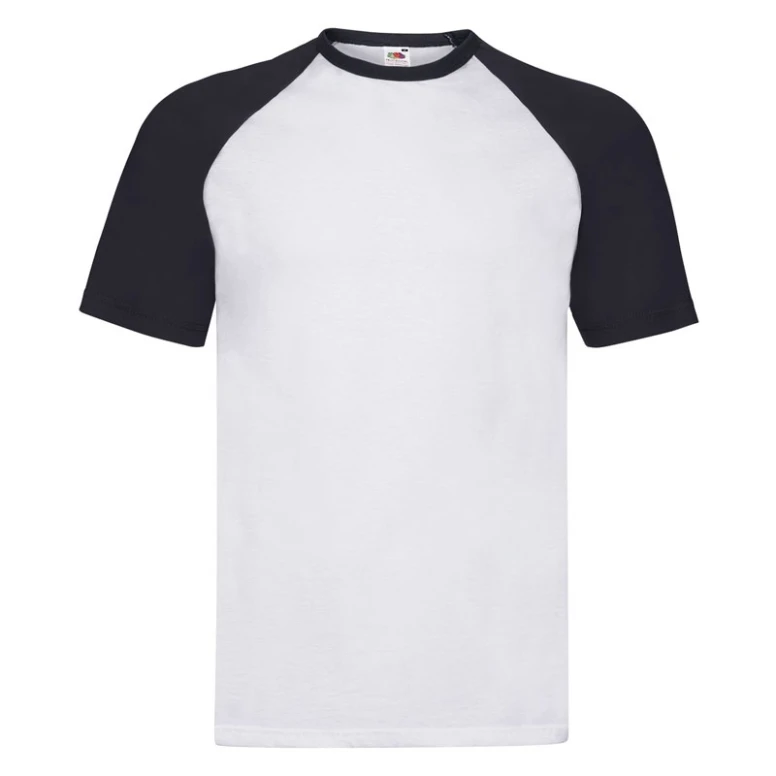 Camiseta de trabajo Fruit of The Loom Baseball de algodón de cuello redondo FR610260