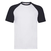 Camiseta de trabajo Fruit of The Loom Baseball de algodón de cuello redondo FR610260