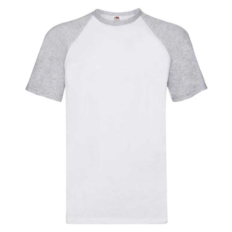 Camiseta de trabajo Fruit of The Loom Baseball de algodón de cuello redondo FR610260