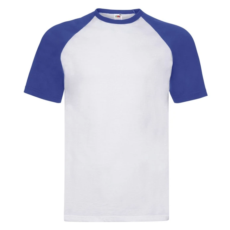 Camiseta de trabajo Fruit of The Loom Baseball de algodón de cuello redondo FR610260