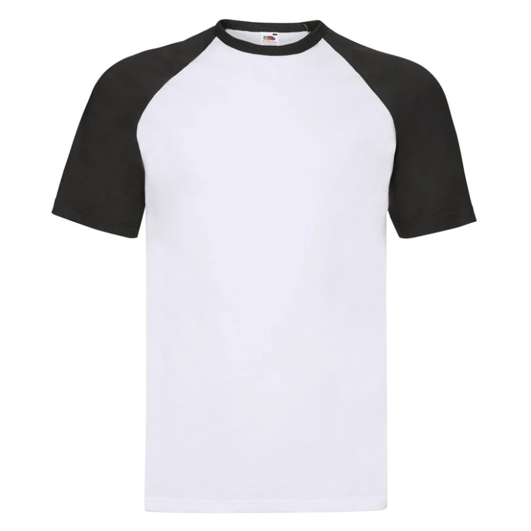 Camiseta de trabajo Fruit of The Loom Baseball de algodón de cuello redondo FR610260