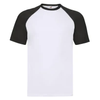 Camiseta de trabajo Fruit of The Loom Baseball de algodón de cuello redondo FR610260