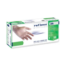 Guantes de vinilo sin polvo - Reflexx 36