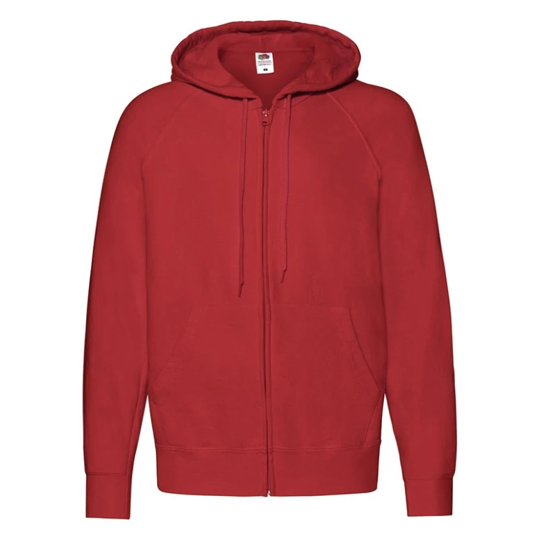 Sudadera de trabajo Fruit Of The Loom Ligera con capucha y cremallera larga FR621440