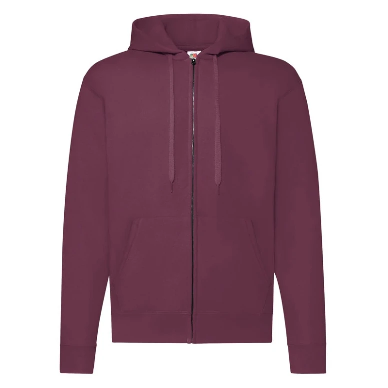 Sudadera de trabajo Fruit Of The Loom con capucha Forrado y cremallera larga FR620620
