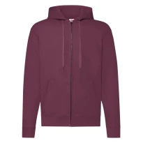 Sudadera de trabajo Fruit Of The Loom con capucha Forrado y cremallera larga FR620620