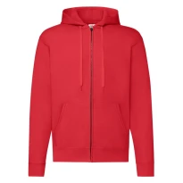 Sudadera de trabajo Fruit Of The Loom con capucha Forrado y cremallera larga FR620620