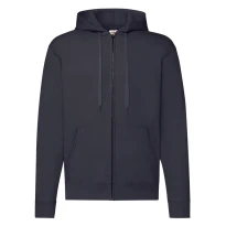 Sudadera de trabajo Fruit Of The Loom con capucha Forrado y cremallera larga FR620620