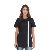 Blusa de mujer de manga corta Bertie cierre con cremallera lateral Horeca Siggi - 28CS1594/00-0001