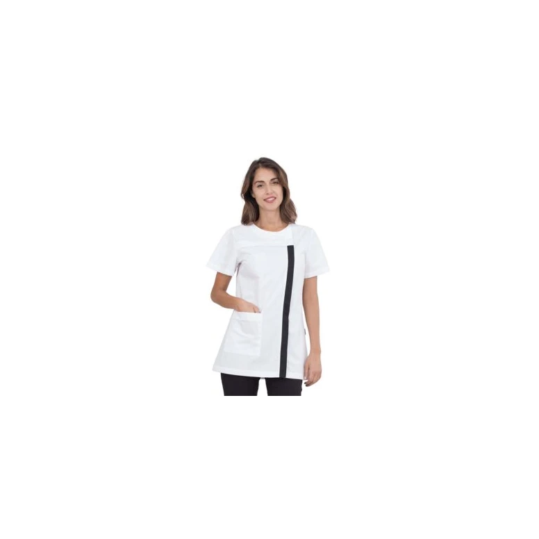 Blusa de mujer de manga corta Bertie cierre con cremallera lateral Horeca Siggi - 28CS1594/00-0001