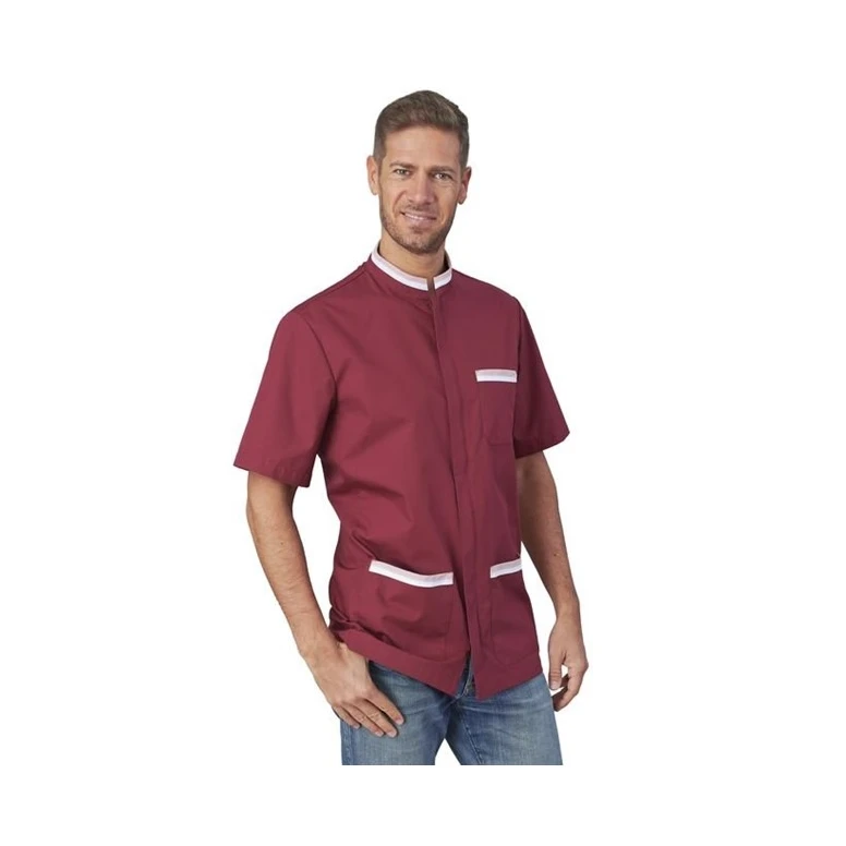 Blusa de hombre de manga corta con cremallera Roberto Horeca Siggi - 28CS1426/00-0001