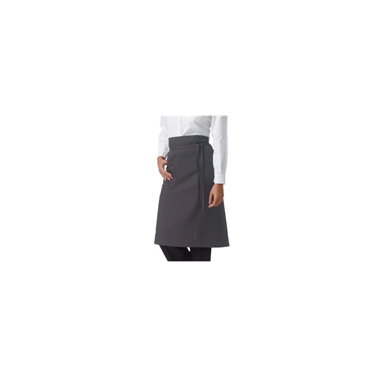 Delantal de trabajo unisex Ancona Horeca Siggi con bolsillo y sin peto - 28PZ0014/00-9001