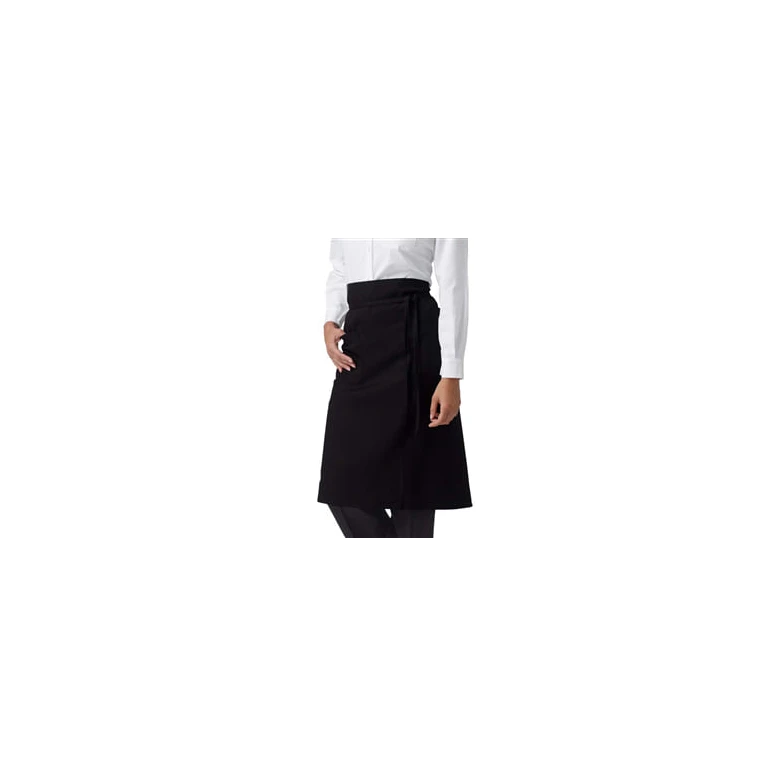 Delantal de trabajo unisex Ancona Horeca Siggi con bolsillo y sin peto - 28PZ0014/00-9001