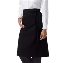 Delantal de trabajo unisex Ancona Horeca Siggi con bolsillo y sin peto - 28PZ0014/00-9001