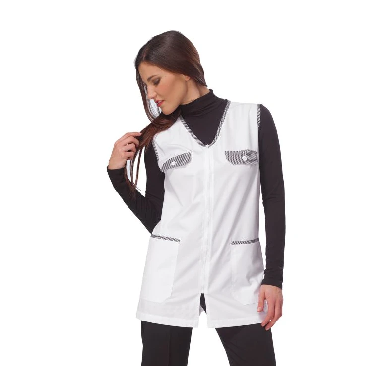 Liquidación total - Casaca sin mangas de mujer Melany con cremallera Horeca Siggi - 28SC0068/00-0001 Talla L color celeste