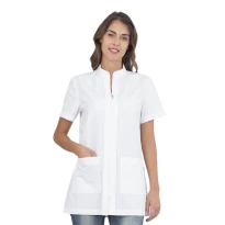 Liquidación total - Casaca de mujer a mangas cortas Alix Horeca Siggi - 28CS1592/00-0001 Talla S color Azul