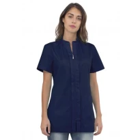 Liquidación total - Casaca de mujer a mangas cortas Alix Horeca Siggi - 28CS1592/00-0001 Talla S color Azul