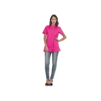 Liquidación total - Casaca de mujer a mangas cortas Alix Horeca Siggi - 28CS1592/00-0001 Talla S color Azul
