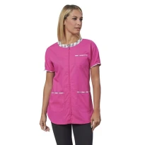 Liquidación total - Casaca de mujer multibolsillos a mangas cortas Gioia Horeca Siggi - 28CS1424/00-0001 Talla XS color Amarillo