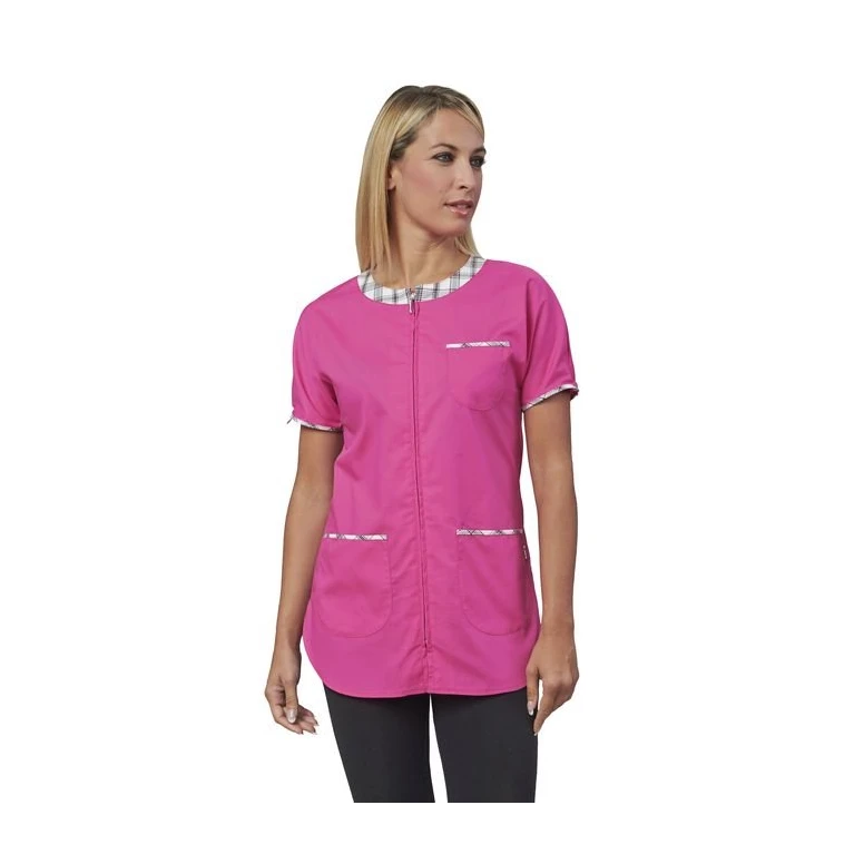 Liquidación total - Casaca de mujer multibolsillos a mangas cortas Gioia Horeca Siggi - 28CS1424/00-0001 Talla XS color Amarillo