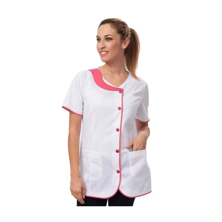 Blusa de mujer de manga corta Dora Horeca Siggi cierre con botones - 28CS1306/00-0001