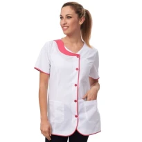Blusa de mujer de manga corta Dora Horeca Siggi cierre con botones - 28CS1306/00-0001