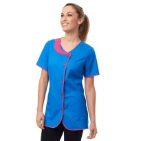 Blusa de mujer de manga corta Dora Horeca Siggi cierre con botones - 28CS1306/00-0001