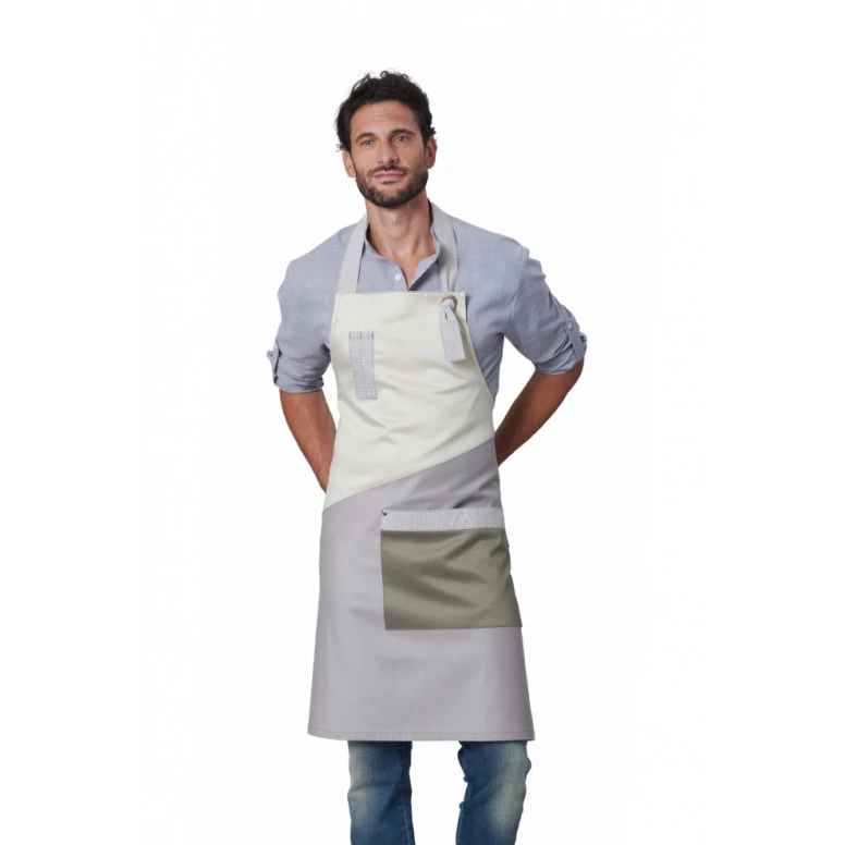 Delantal de trabajo con peto Unisex Stretch Horeca Siggi Bruce 28PZ0521/00