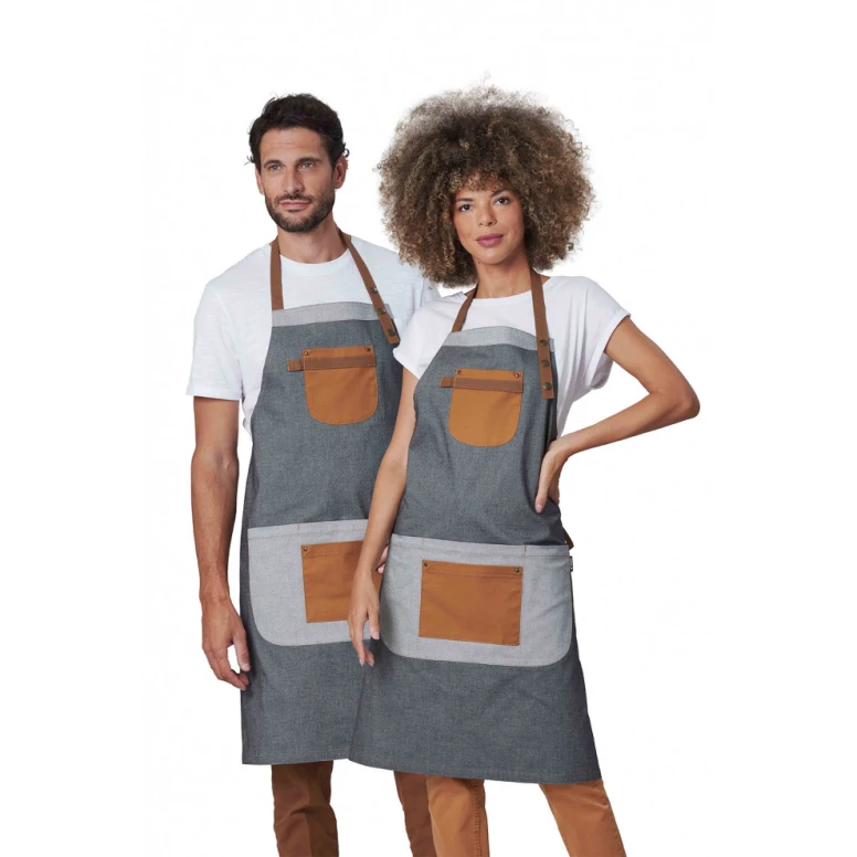 Delantal de trabajo con peto Unisex Stretch Horeca Siggi Elvis 28PZ0522/00