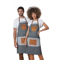 Delantal de trabajo con peto Unisex Stretch Horeca Siggi Elvis 28PZ0522/00